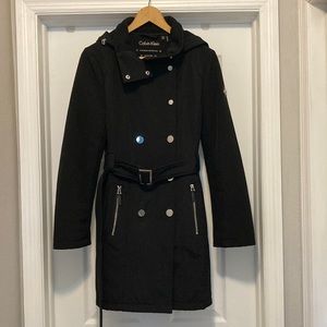 Calvin Klein Black hooded jacket Size M